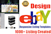 design a professional and responsive ebay listing template