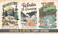make hand drawn vintage retro illustration for tshirt design
