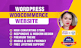 make a unique woocommerce website using any theme
