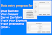 create a data entry software in excel