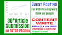 do 30 manually article submission backlinks
