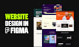 do figma website design, website UI UX design, figma design