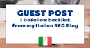 provide guest post focused on your business and keywords