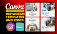 design instagram templates, instagram post using canva