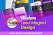 design lead magnet, ebook, cover book and PDF documents