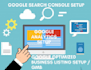 setup google listing or my business, search console, analytics