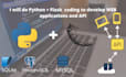 develop python flask web application