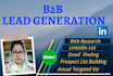 do b2b leads generation and advance web research