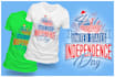 create 4th july independence day tshirt designs and others