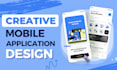 design creative and professional application ui ux