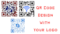 a create custom design qr code with your logo