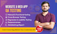 do your website QA testing and report bugs