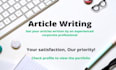write business articles in general, HR and marketing space