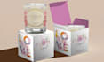 design label and packaging for candle and cosmetics business