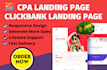 design high converting CPA, clickbank landing pages and affiliate funnel