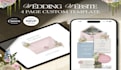 design editable wedding invitation website template in canva