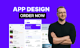 design clean UI UX for ai application