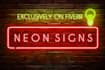 design 3d realistic neon logo creation, neon sign, and neon light
