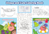 do cute coloring book illustration