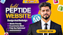 build research use fda compliant peptide website  ecommerce store on wordpress