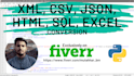 convert csv, xml, json, sql files from one format to another