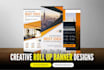 do creative roll up banner design
