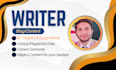 do blog writing and content writing for websites and blogs