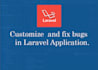 customize and fix bugs in laravel application