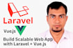 create a professional laravel web app with modern features