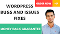 fix wordpress issues or wordpress errors