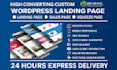 design a copy, clone, or duplicate landing page webflow and wordpress website