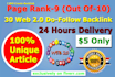 create manually high quality web 2 0 backlinks