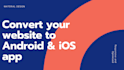 convert any website to android app with material design