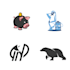 design unique animal logo silhouette