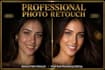 do professional photo retouching and skin smoothing