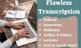 transcribe audio and do video transcription