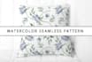 create watercolor floral seamless patterns
