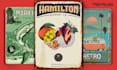 create unique retro,vintage flyer or poster
