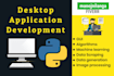 develop desktop applications, bots, web scrapers with python