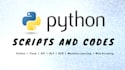 do python script, code, and fix bugs