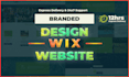 branded wix website design, redesign wix website