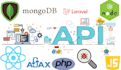create restful api in nodejs, expressjs,mongo,mysql and php