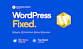fix wordpress bugs, critical errors and woocommerce issues
