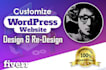customize wordpress design, CSS fix quickly