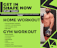 create a personalized gym or home based workout plan for you