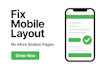 fix one mobile responsive issue on your website