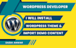 install and setup wordpress theme
