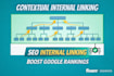 do contextual internal linking to increase website topical authority