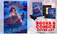 draw your book or comic cover illustration