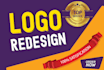 redesign, modify, fix, update and vector trace your logo